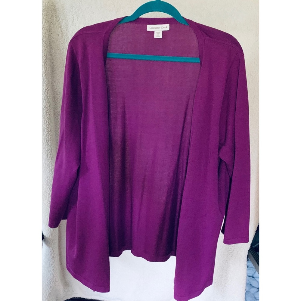 Coldwater Creek Purple Cardigan